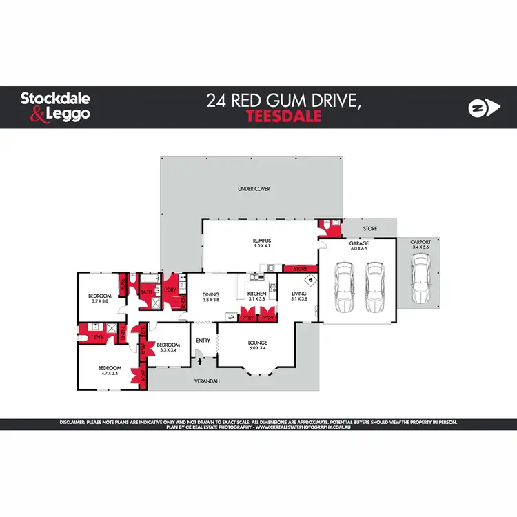 Floorplan of Homely house listing, 124 Red Gum Drive, Teesdale VIC 3328