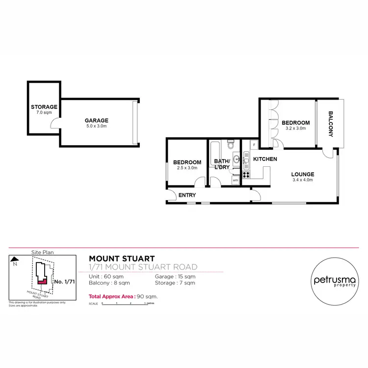 Floorplan of Homely house listing, 1/71 Mount Stuart Road, Mount Stuart TAS 7000