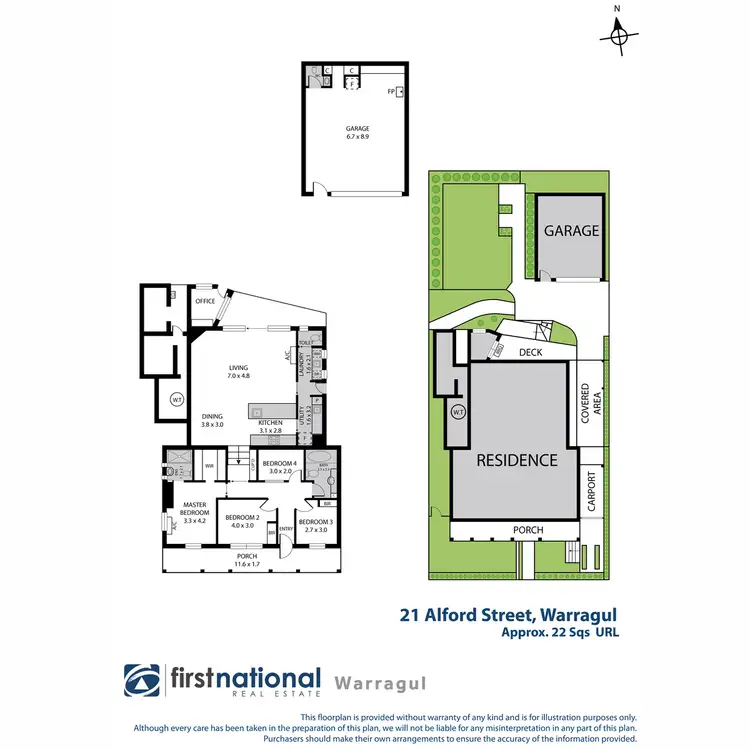 Floorplan of Homely house listing, 21 Alford Street, Warragul VIC 3820