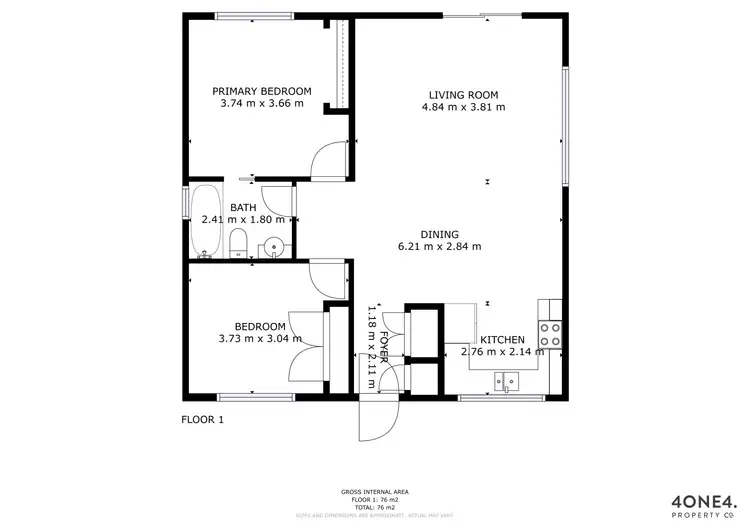 Floorplan of Homely villa listing, 2/84 Lamprill Circle, Herdsmans Cove TAS 7030