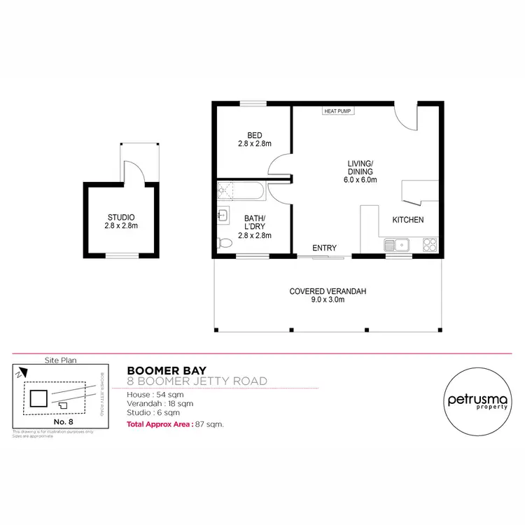 Floorplan of Homely house listing, 8 Boomer Jetty Road, Boomer Bay TAS 7177