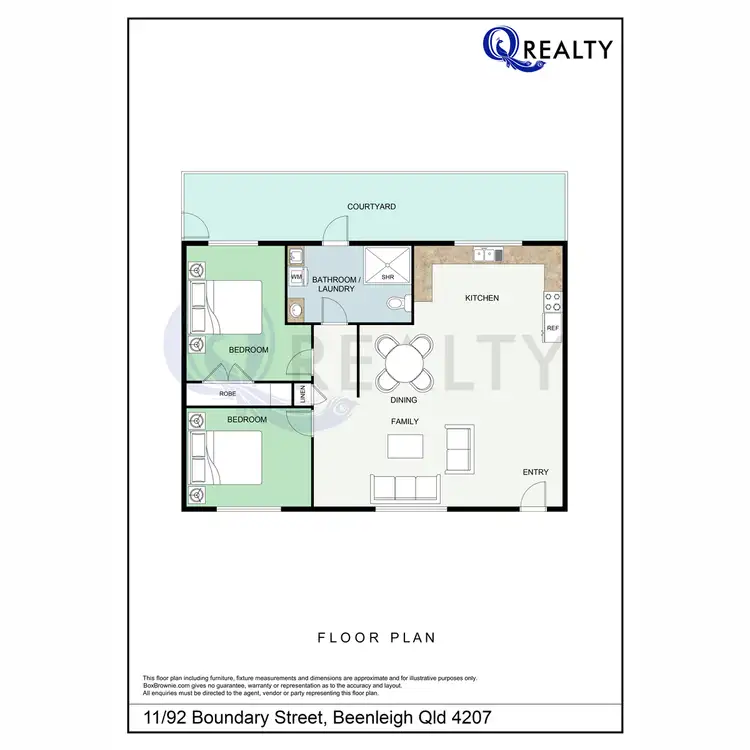 Floorplan of Homely unit listing, 11/92 Boundary Street, Beenleigh QLD 4207