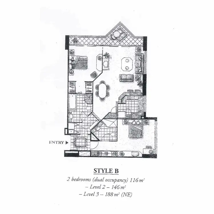Floorplan of Homely apartment listing, 1103/5 Palm Avenue, Surfers Paradise QLD 4217