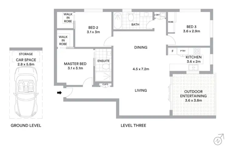 Floorplan of Homely unit listing, 28/21-23 Pittwin Street North, Capalaba QLD 4157