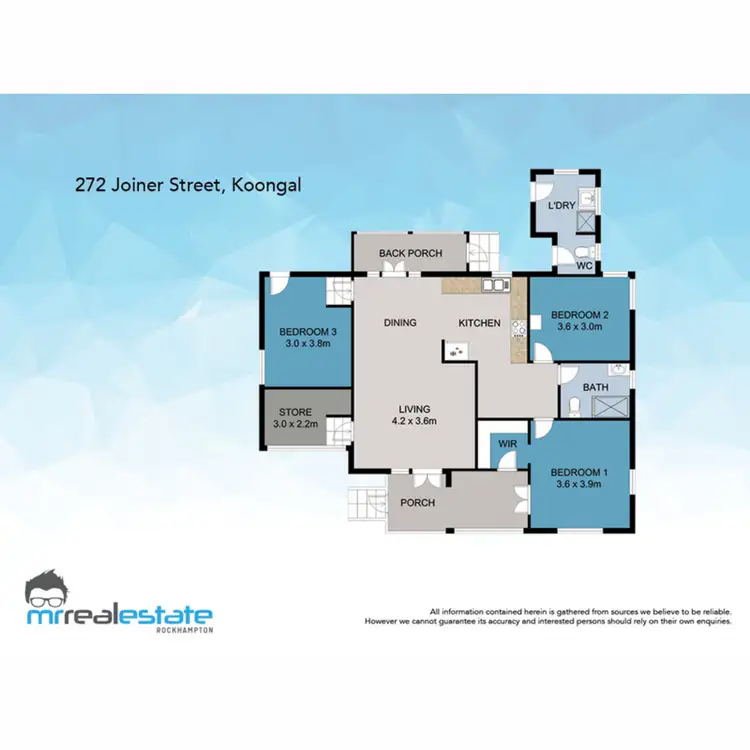 Floorplan of Homely house listing, 272 Joiner Street, Koongal QLD 4701