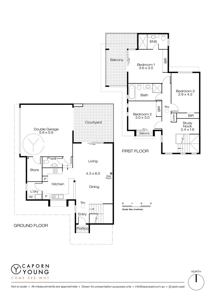 Floorplan of Homely townhouse listing, 3/38 Comer Street, Como WA 6152