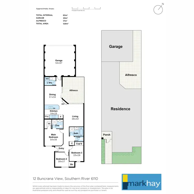 Floorplan of Homely house listing, 12 Buncrana View, Southern River WA 6110