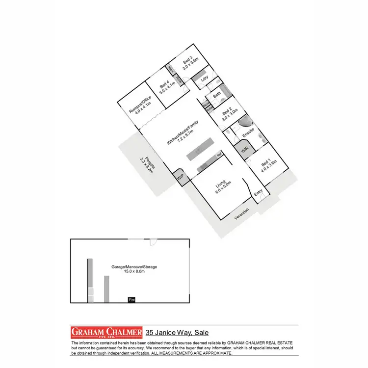Floorplan of Homely house listing, 35 Janice Way, Sale VIC 3850
