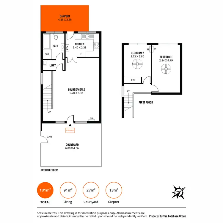 Floorplan of Homely townhouse listing, 1/24 Edward Street, Norwood SA 5067