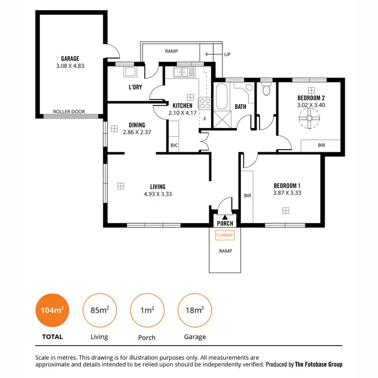 Floorplan of Homely unit listing, 2/95 Sydney Street, Glenunga SA 5064