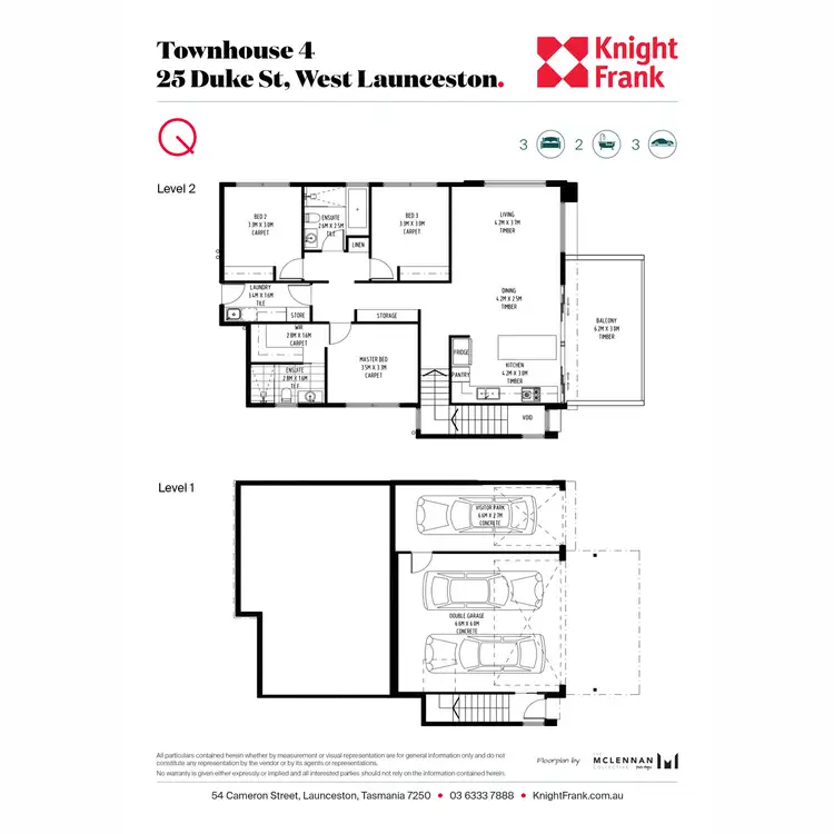 Floorplan of Homely villa listing, 4/25 Duke Street, West Launceston TAS 7250