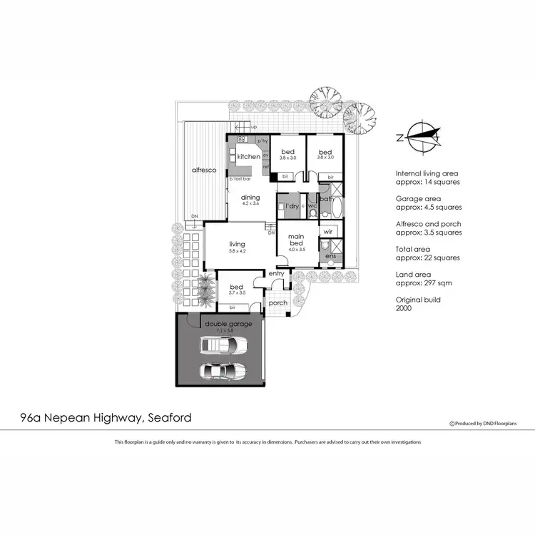 Floorplan of Homely house listing, 96A Nepean Highway, Seaford VIC 3198