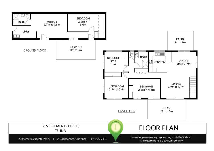 Floorplan of Homely house listing, 12 St Clements Close, Telina QLD 4680
