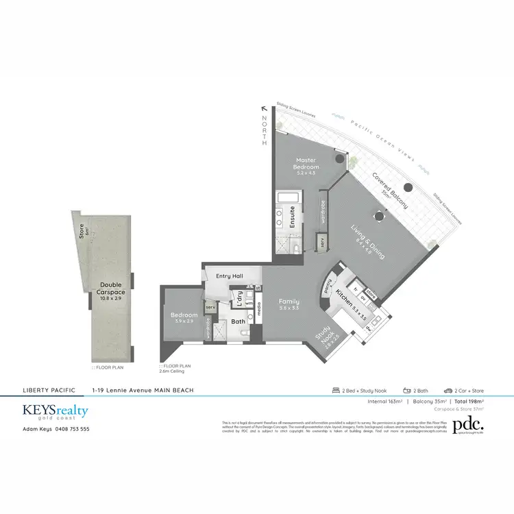 Floorplan of Homely apartment listing, 1035/1 Lennie Avenue, Main Beach QLD 4217