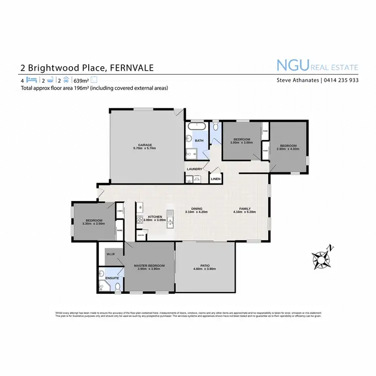 Floorplan of Homely house listing, 2 Brightwood Place, Fernvale QLD 4306