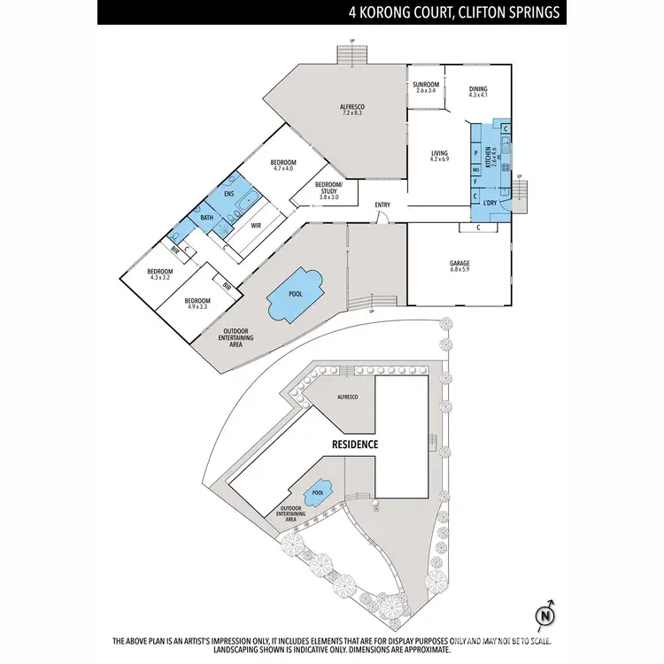 Floorplan of Homely house listing, 4 Korong Court, Clifton Springs VIC 3222