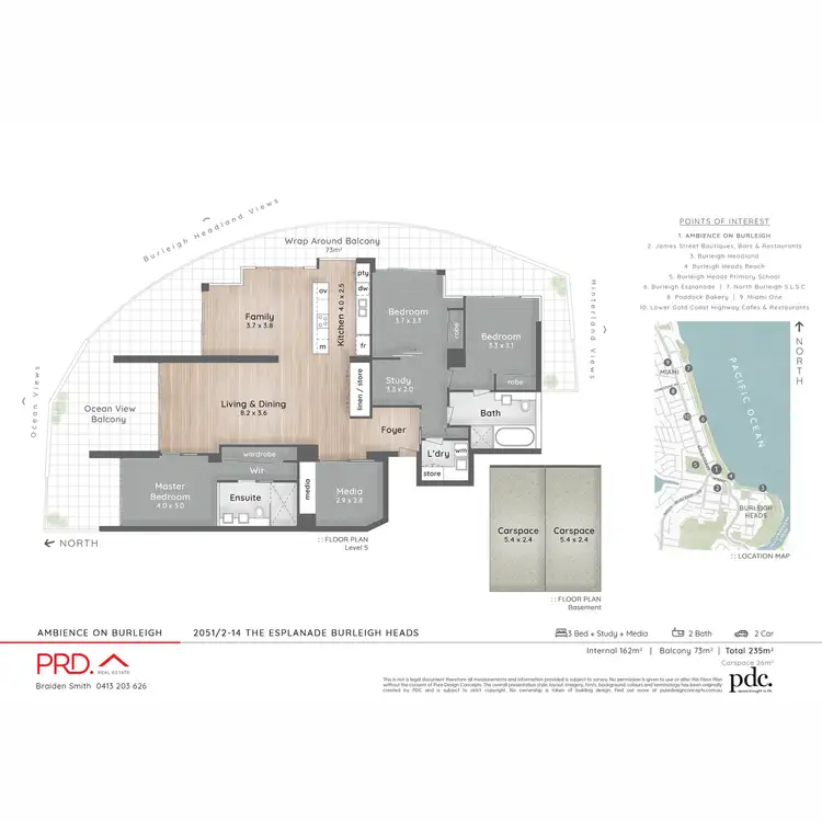 Floorplan of Homely unit listing, 2051/2-14 The Esplanade, Burleigh Heads QLD 4220