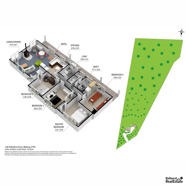 Floorplan of Homely rural property listing, 138 Yetholme Drive, Walang NSW 2795