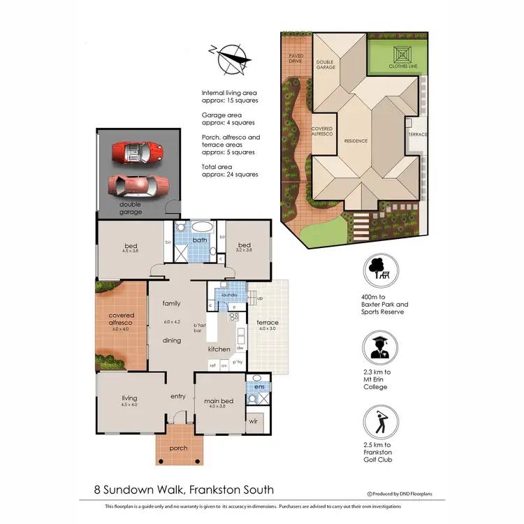 Floorplan of Homely house listing, 8 Sundown Walk, Frankston South VIC 3199