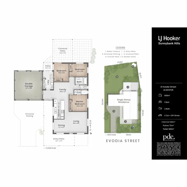 Floorplan of Homely house listing, 21 Evodia Street, Algester QLD 4115