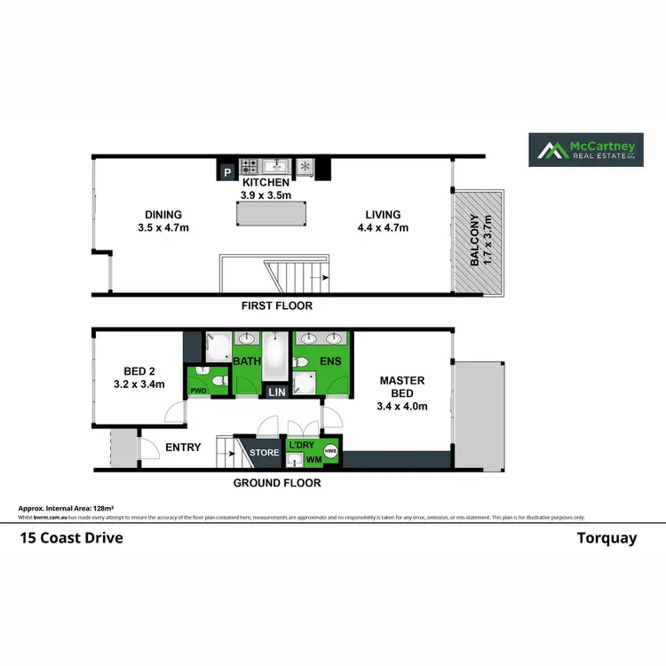Floorplan of Homely townhouse listing, 15 Coast Drive, Torquay VIC 3228