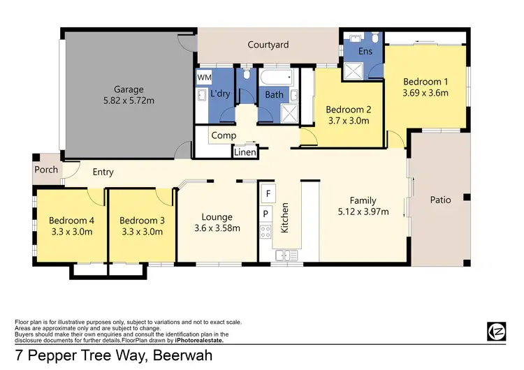 Floorplan of Homely house listing, 7 Pepper Tree Way, Beerwah QLD 4519