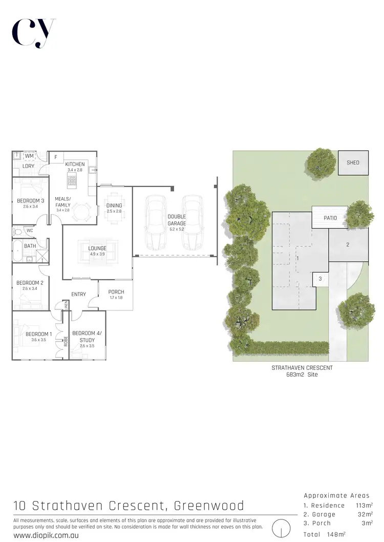 Floorplan of Homely house listing, 10 Strathaven Crescent, Greenwood WA 6024