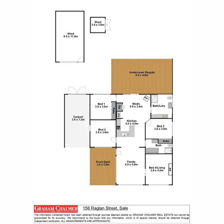 Floorplan of Homely house listing, 156 Raglan Street, Sale VIC 3850