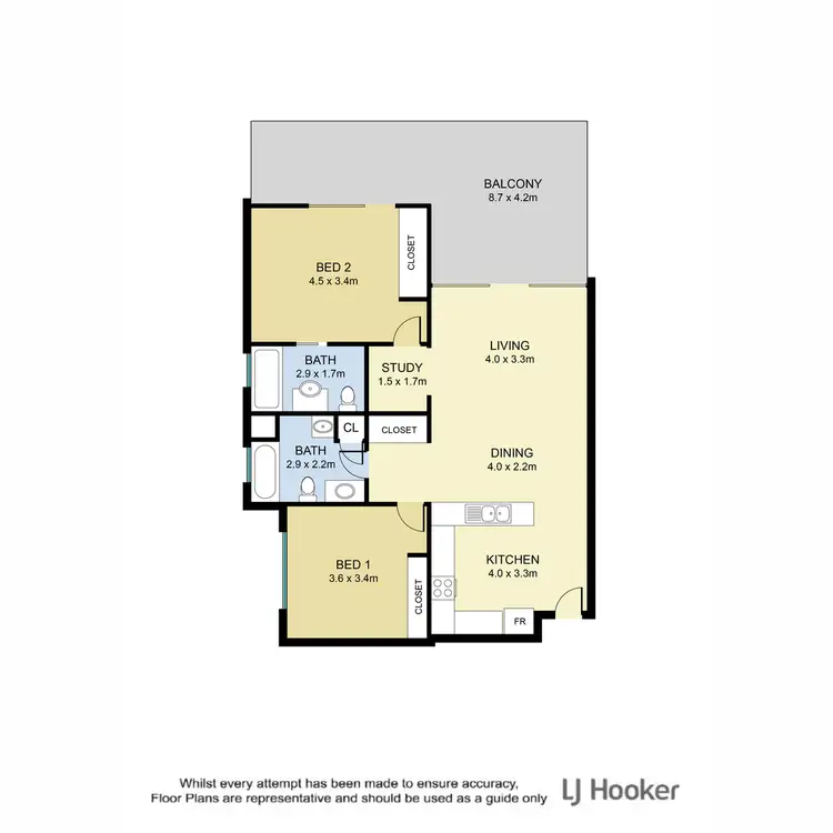 Floorplan of Homely unit listing, 2203/19 Playfield Street, Chermside QLD 4032