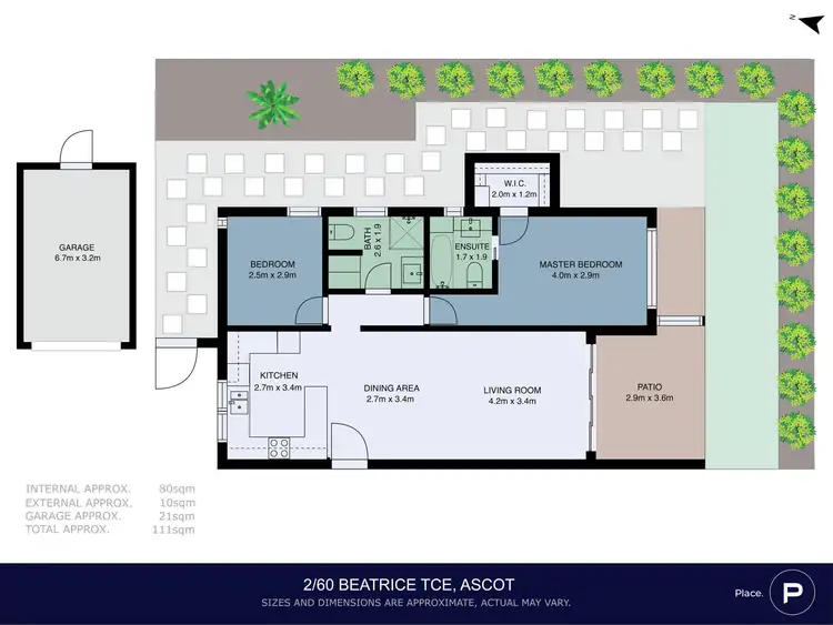 Floorplan of Homely unit listing, 2/60 Beatrice Terrace, Ascot QLD 4007