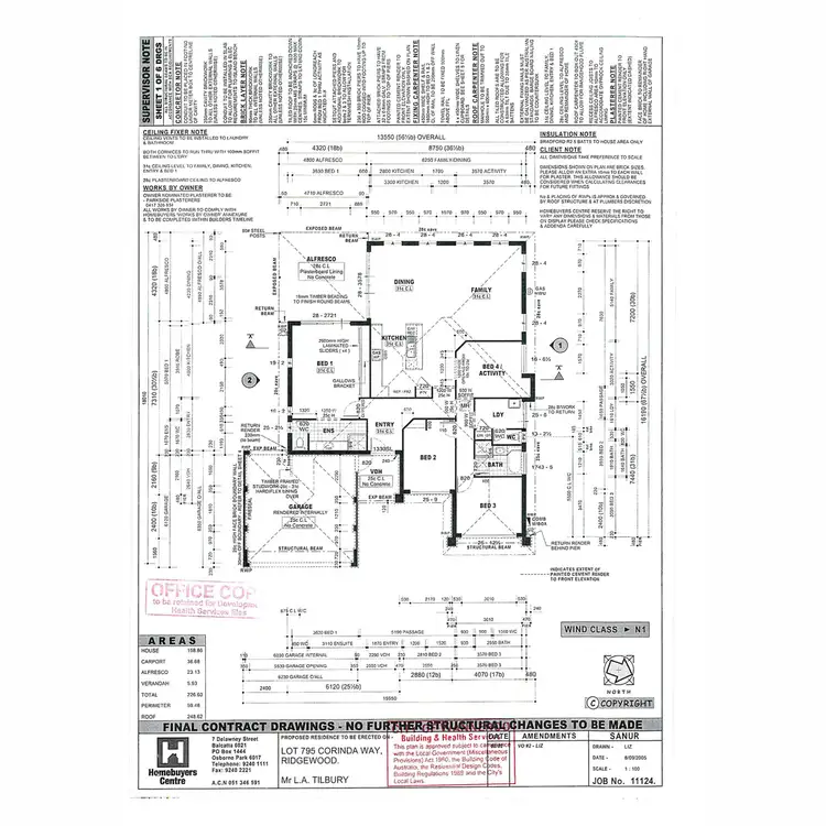 Floorplan of Homely house listing, 21 Corinda Way, Ridgewood WA 6030
