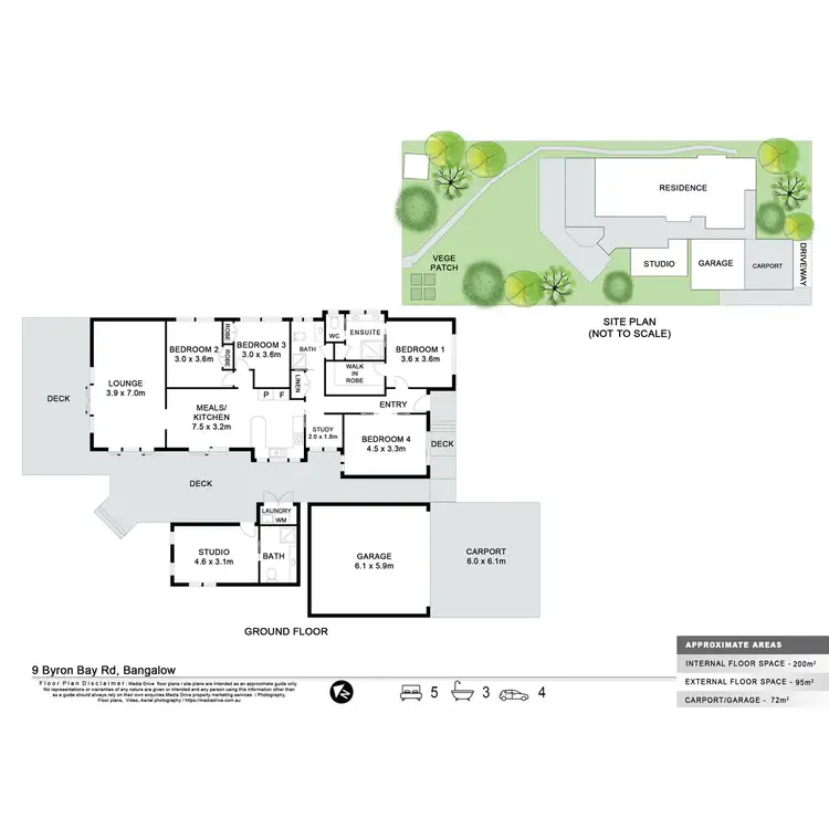 Floorplan of Homely house listing, 9 Byron Bay Road, Bangalow NSW 2479