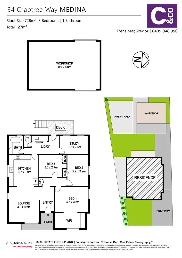 Floorplan of Homely house listing, 34 Crabtree Way, Medina WA 6167