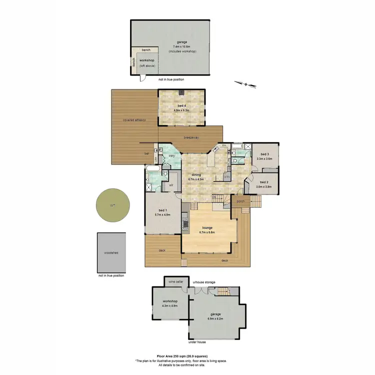 Floorplan of Homely house listing, 3 Messmate Court, Emerald VIC 3782