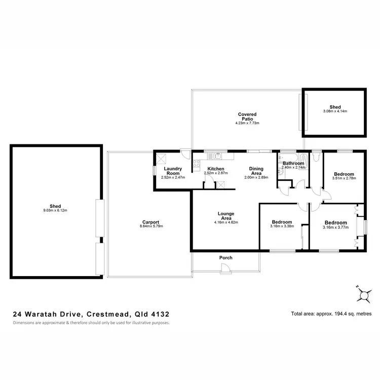 Floorplan of Homely house listing, 24 Waratah Drive, Crestmead QLD 4132
