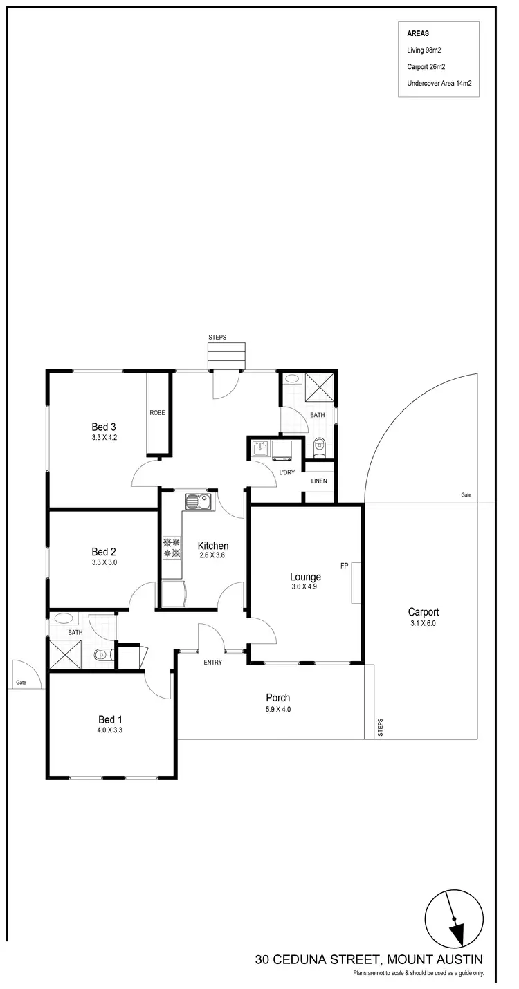 Floorplan of Homely house listing, 30 Ceduna Street, Mount Austin NSW 2650