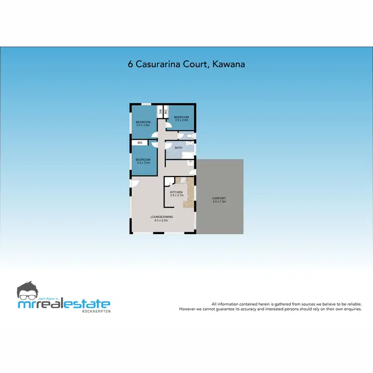 Floorplan of Homely house listing, 6 Casuarina Court, Kawana QLD 4701