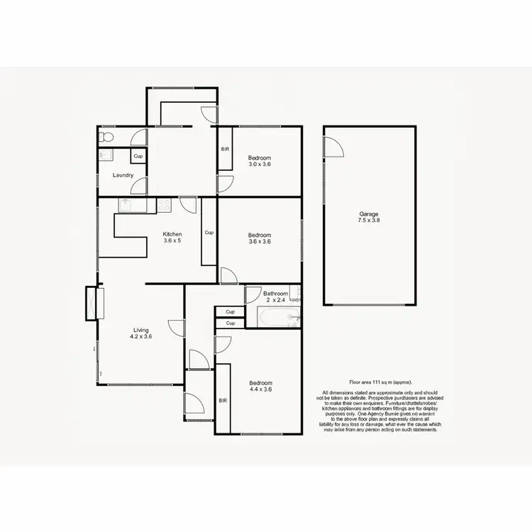 Floorplan of Homely house listing, 49 Stirling Street, Hillcrest TAS 7320