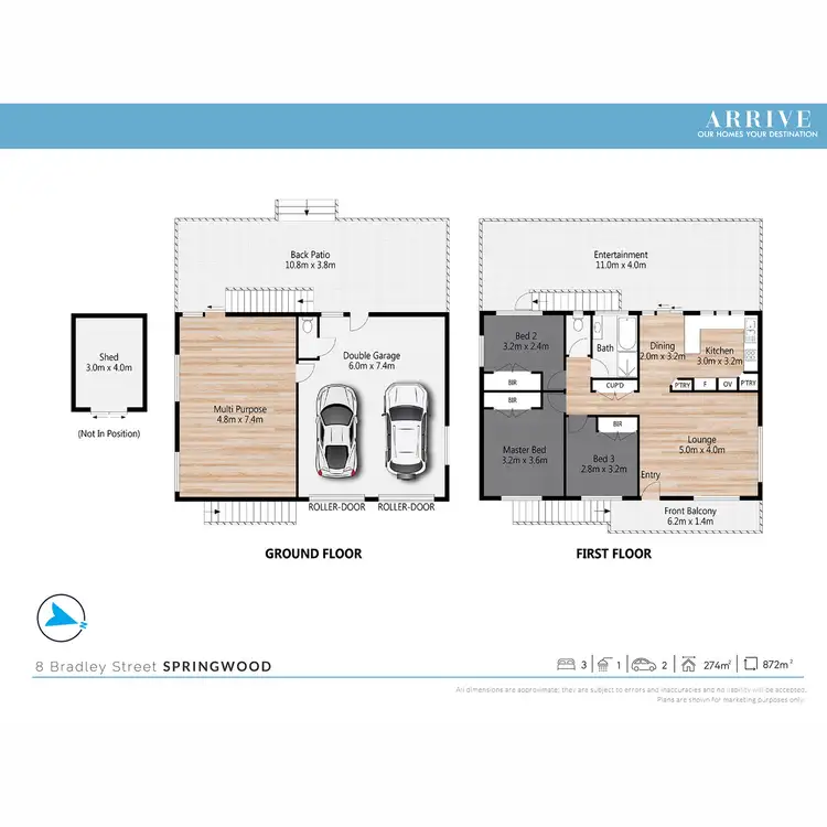 Floorplan of Homely house listing, 8 Bradley Street, Springwood QLD 4127