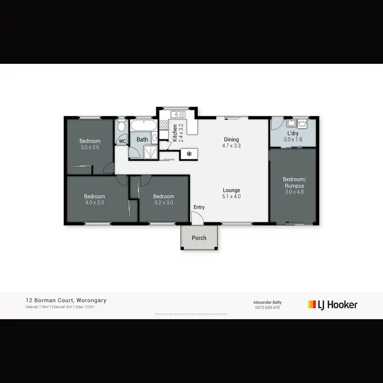 Floorplan of Homely house listing, 12 Borman Court, Worongary QLD 4213