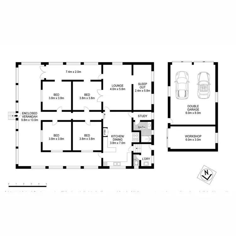Floorplan of Homely house listing, 11 Burton Street, Harristown QLD 4350