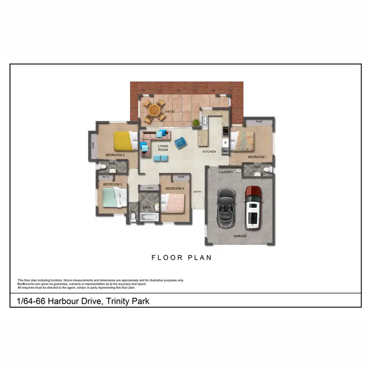 Floorplan of Homely house listing, 1/64-66 Harbour Drive, Trinity Park QLD 4879