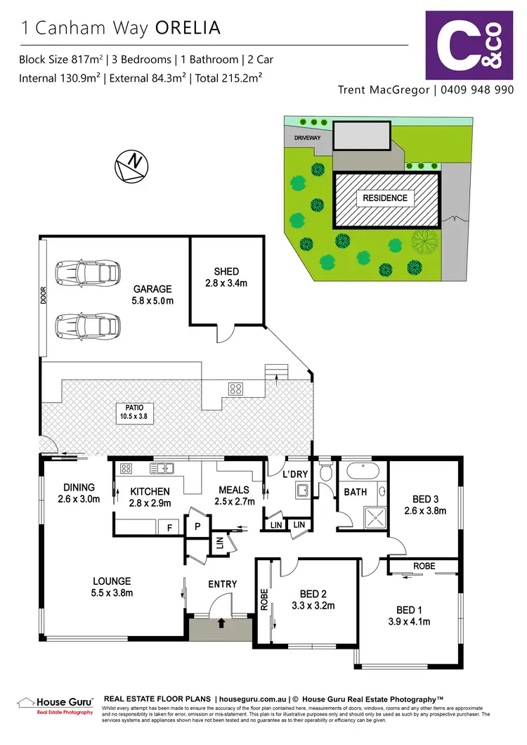 Floorplan of Homely house listing, 1 Canham Way, Orelia WA 6167
