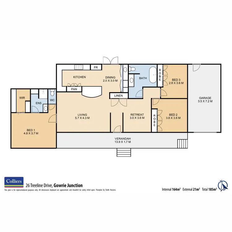 Floorplan of Homely house listing, 26 Treeline Drive, Gowrie Junction QLD 4352