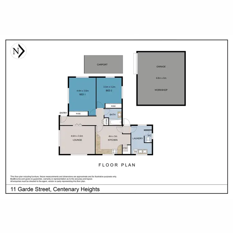Floorplan of Homely house listing, 11 Garde Street, Centenary Heights QLD 4350