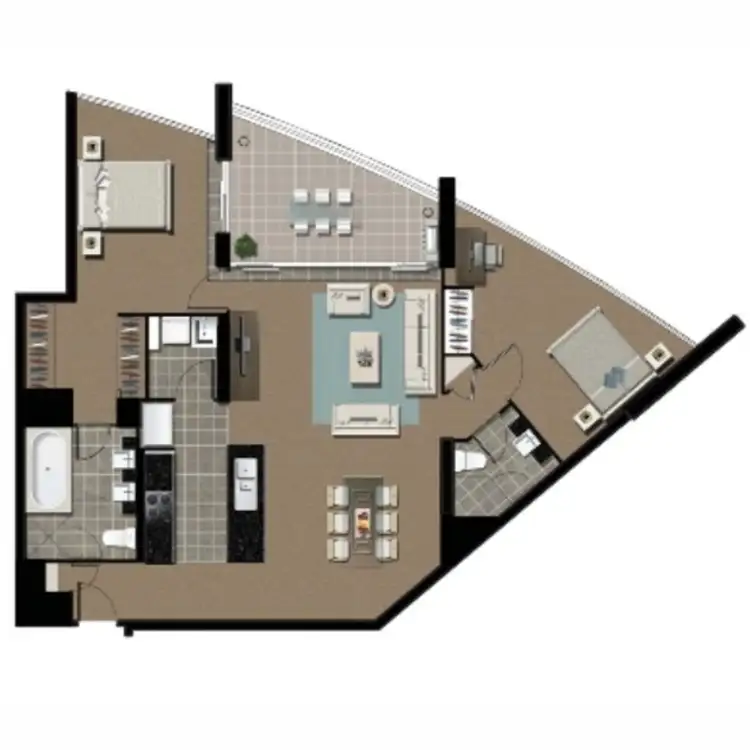 Floorplan of Homely apartment listing, 705/22 Surf Parade, Broadbeach QLD 4218