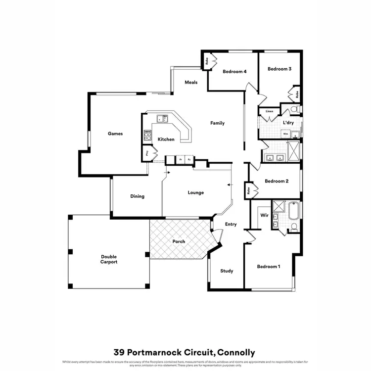 Floorplan of Homely house listing, 39 Portmarnock Circuit, Connolly WA 6027