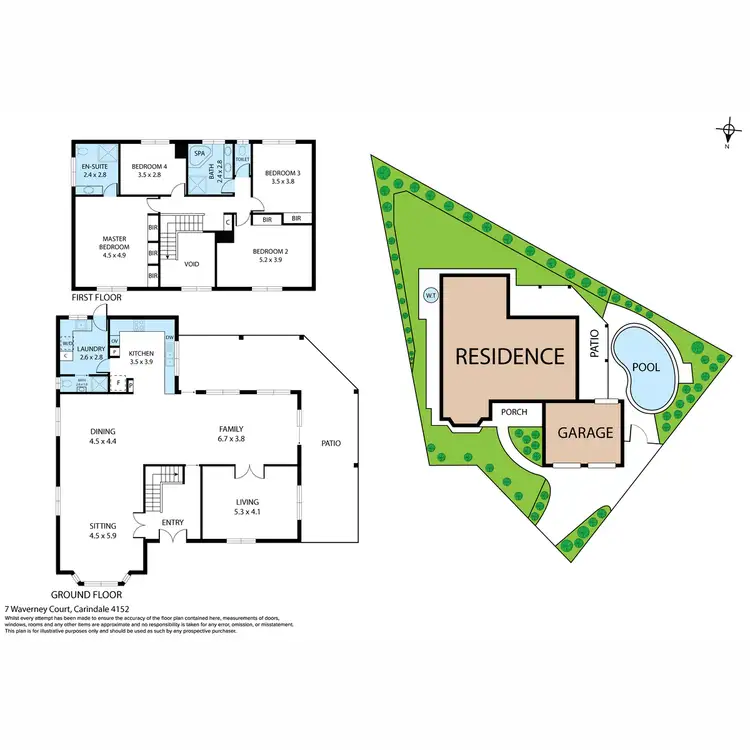 Floorplan of Homely house listing, 7 Waverney Court, Carindale QLD 4152