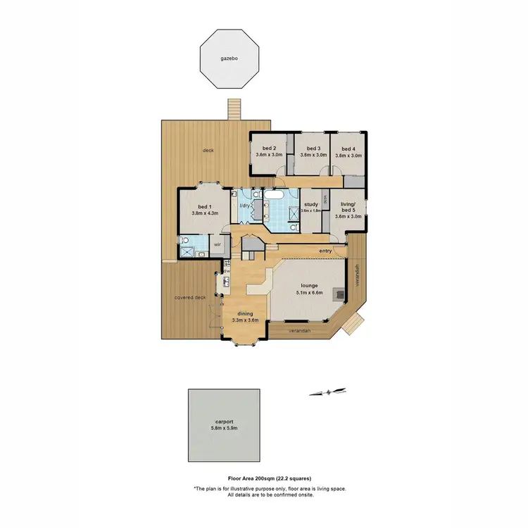 Floorplan of Homely house listing, 8 Fairway Road, Emerald VIC 3782