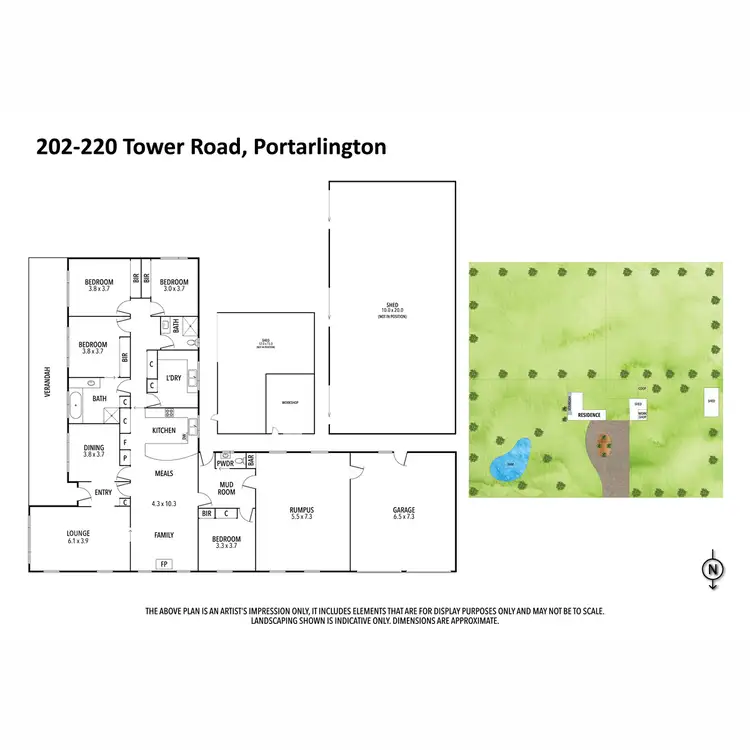 Floorplan of Homely rural property listing, 202-220 Tower Road, Portarlington VIC 3223